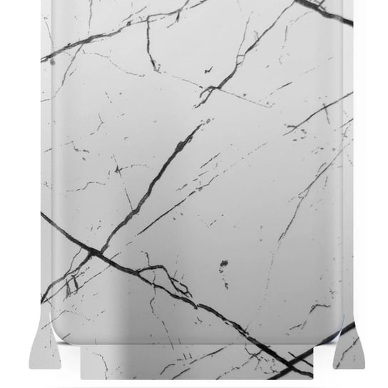 Folia naklejka skórka strukturalna na TYŁ+BOKI do OnePlus 3T -  Marmur Biały - apgo SKINS apgo