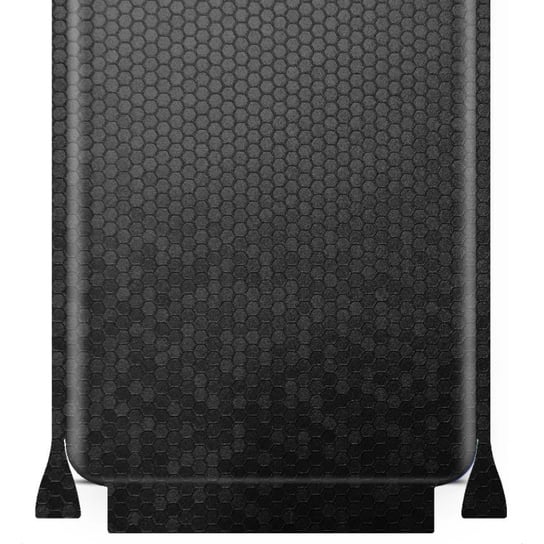 Folia naklejka skórka strukturalna na TYŁ+BOKI do OnePlus One A0001 -  Plaster Miodu Czarny - apgo SKINS apgo