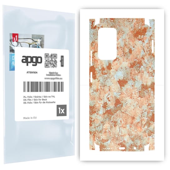 Folia naklejka skórka strukturalna na TYŁ+BOKI do Xiaomi Redmi Note 11T -  Kamień Piaskowiec - apgo SKINS apgo