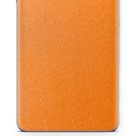 Folia naklejka skórka strukturalna na TYŁ do Alcatel A5 LED -  Pomarańczowy Pastel Matowy Chropowaty Baranek - apgo SKINS apgo