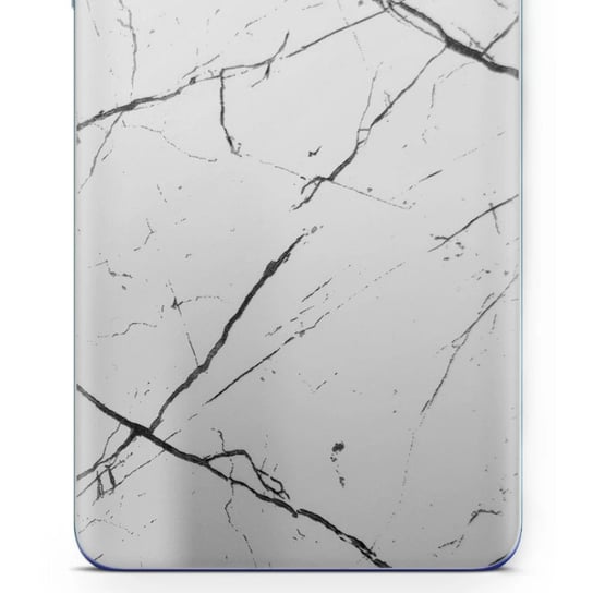 Folia naklejka skórka strukturalna na TYŁ do Apple iPad mini (2021) -  Marmur Biały - apgo SKINS apgo