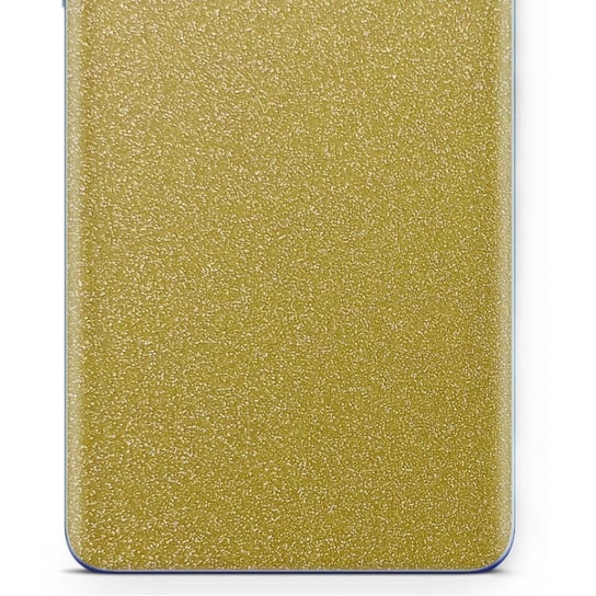 Folia naklejka skórka strukturalna na TYŁ do Apple iPad mini 3 -  Brokat Złoty - apgo SKINS apgo