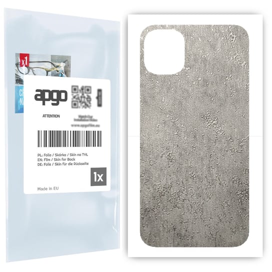 Folia naklejka skórka strukturalna na TYŁ do Apple iPhone 11 -  Beton - apgo SKINS apgo