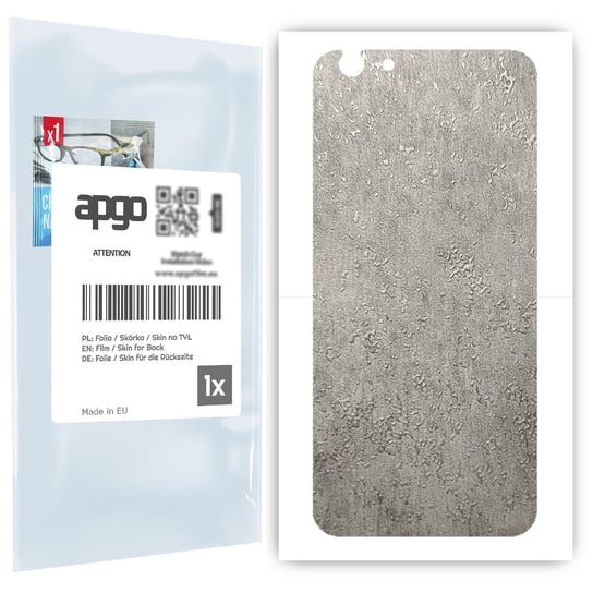 Folia naklejka skórka strukturalna na TYŁ do Apple iPhone 6 -  Beton - apgo SKINS apgo