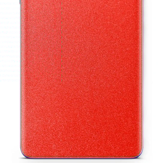Folia naklejka skórka strukturalna na TYŁ do Huawei MediaPad M5 lite -  Czerwony Pastel Matowy Chropowaty Baranek - apgo SKINS apgo