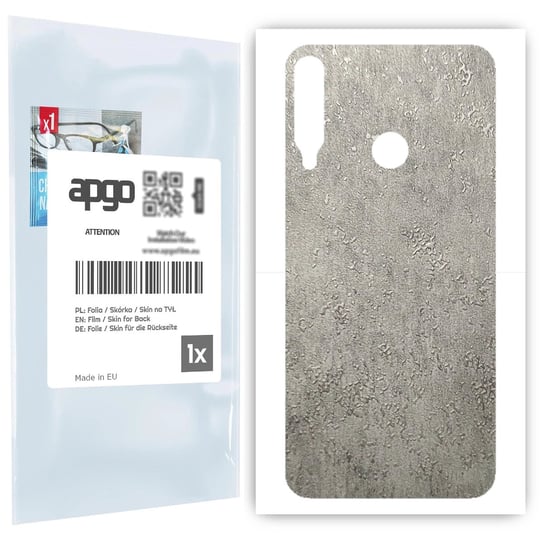 Folia naklejka skórka strukturalna na TYŁ do Huawei P40 lite E -  Beton - apgo SKINS apgo