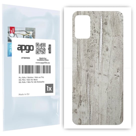 Folia naklejka skórka strukturalna na TYŁ do Motorola Moto G10 -  Beton Srebrne Paski - apgo SKINS apgo