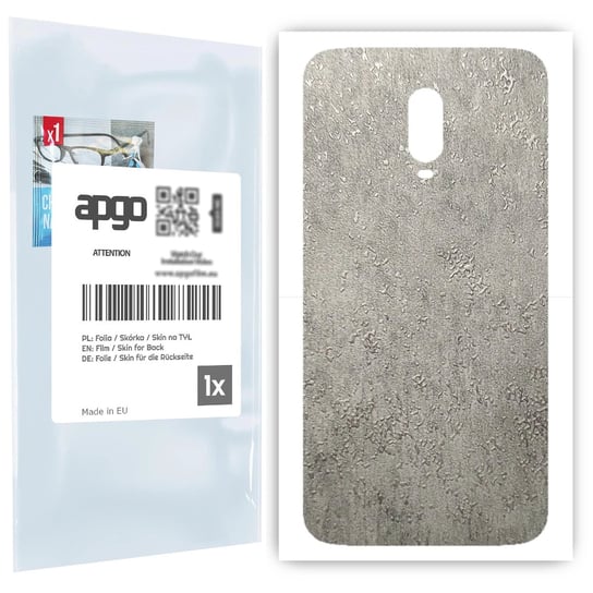 Folia naklejka skórka strukturalna na TYŁ do OnePlus 6T -  Beton - apgo SKINS apgo