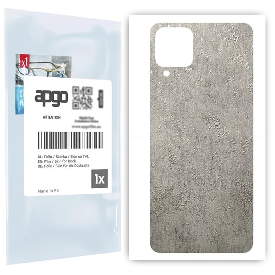 Folia naklejka skórka strukturalna na TYŁ do Samsung Galaxy A12 -  Beton - apgo SKINS apgo