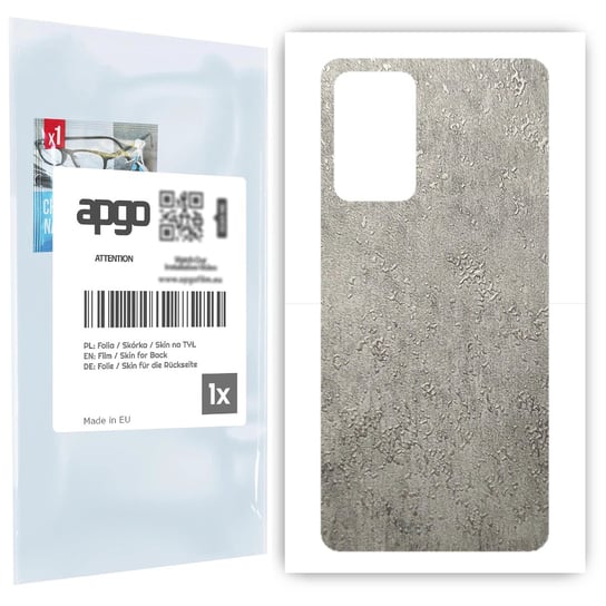 Folia naklejka skórka strukturalna na TYŁ do Samsung Galaxy A72 -  Beton - apgo SKINS apgo