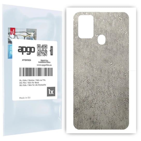 Folia naklejka skórka strukturalna na TYŁ do Samsung Galaxy M31 -  Beton - apgo SKINS apgo