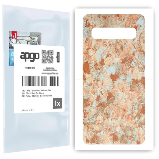 Folia naklejka skórka strukturalna na TYŁ do Samsung Galaxy S10 5G -  Kamień Piaskowiec - apgo SKINS apgo