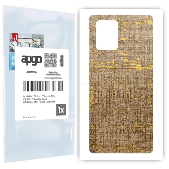 Folia naklejka skórka strukturalna na TYŁ do Samsung Galaxy S10 Lite -  Tkanina Vintage - apgo SKINS apgo