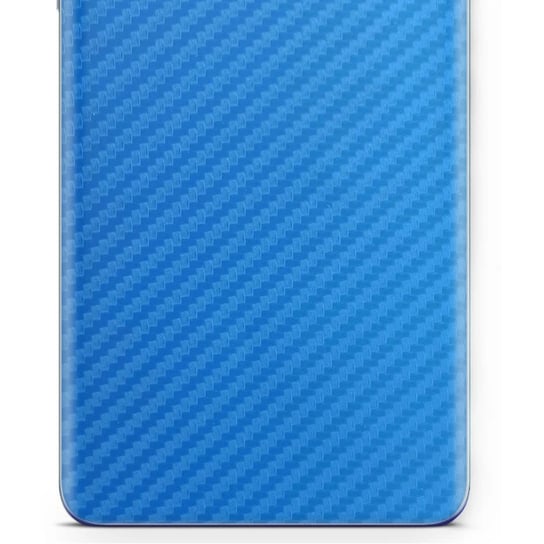 Folia naklejka skórka strukturalna na TYŁ do Samsung Galaxy Tab S6 5G -  Carbon Niebieski - apgo SKINS apgo