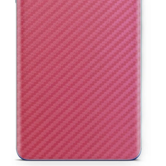 Folia naklejka skórka strukturalna na TYŁ do Samsung Galaxy Tab S6 Lite -  Carbon Różowy - apgo SKINS apgo