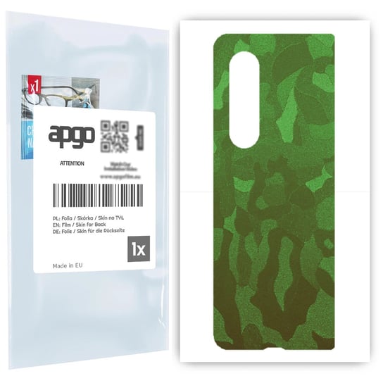 Folia naklejka skórka strukturalna na TYŁ do Samsung Galaxy Z Fold 3 -  Moro | Camo Zielony - apgo SKINS apgo