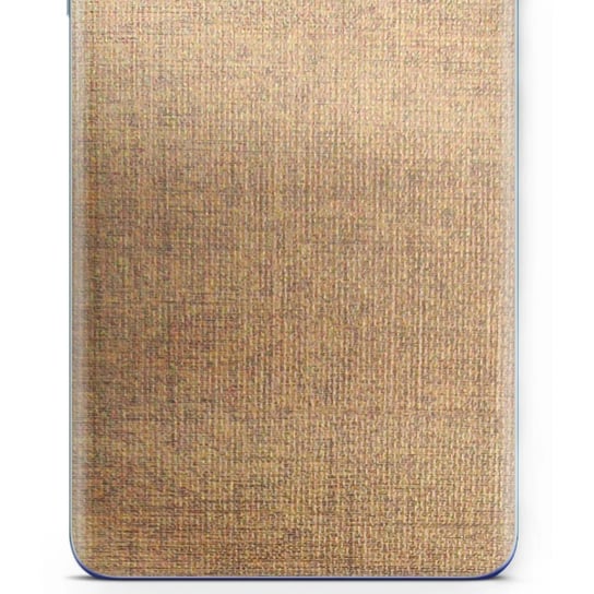 Folia naklejka skórka strukturalna na TYŁ do TCL Tab 10 HD 4G -  Tkanina Denim Beżowy - apgo SKINS apgo