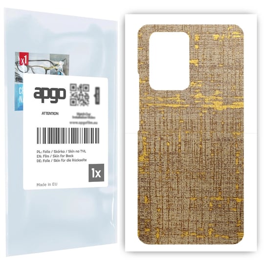 Folia naklejka skórka strukturalna na TYŁ do Xiaomi 11T Pro -  Tkanina Vintage - apgo SKINS apgo