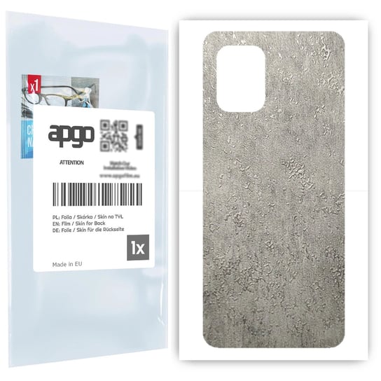 Folia naklejka skórka strukturalna na TYŁ do Xiaomi Mi 10 Lite 5G -  Beton - apgo SKINS apgo