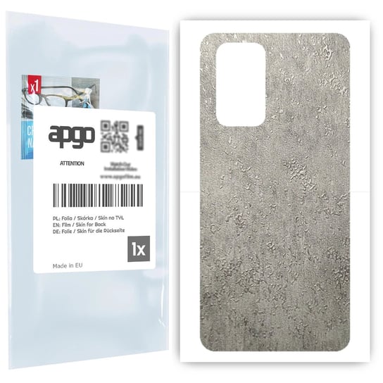 Folia naklejka skórka strukturalna na TYŁ do Xiaomi Redmi Note 10 Pro Max -  Beton - apgo SKINS apgo