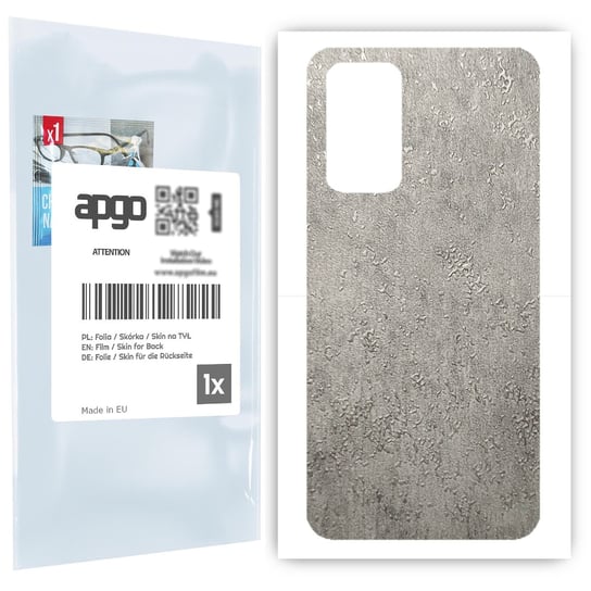 Folia naklejka skórka strukturalna na TYŁ do Xiaomi Redmi Note 11T -  Beton - apgo SKINS apgo