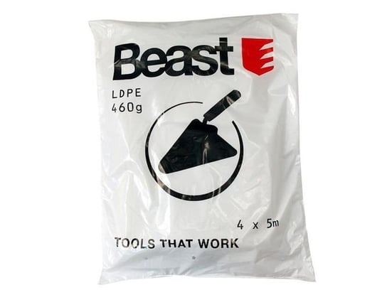 Folia ochronna budowlana LDPE 4x5m 0.025mm BEAST Beast Global Tool Company