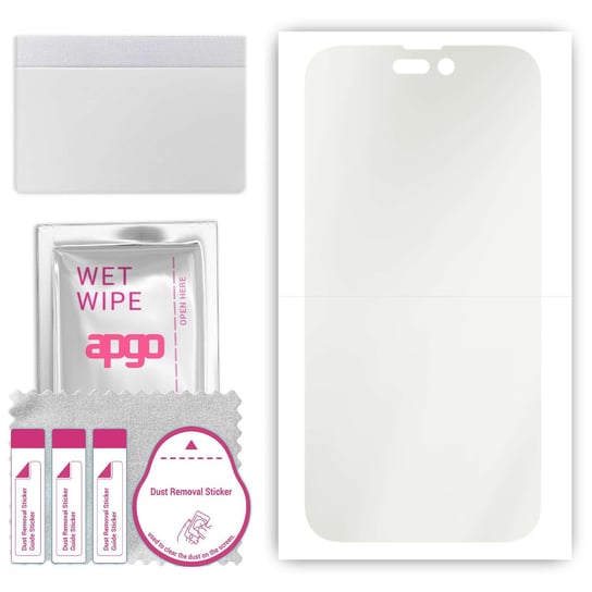 Folia ochronna hydrożelowa MATOWA na ekran do Apple iPhone 14 Pro -  na cały ekran apgo Hydrogel Matte 5D Full Glue apgo