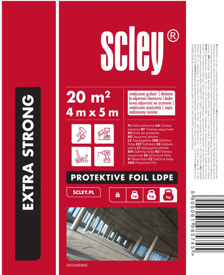 Folia ochronna Scley Extra Strong LDPE (4 x 5 m) Inna marka