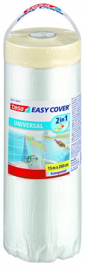 Folia Ochronna Tesa Easy Cover Malarska Budowlana z Taśmą 15m x 2,6m TESA