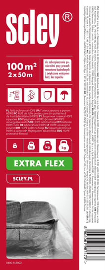 Folia ochronna w rolce Extra Flex HDPE 100m (2 x 50m) Inna marka