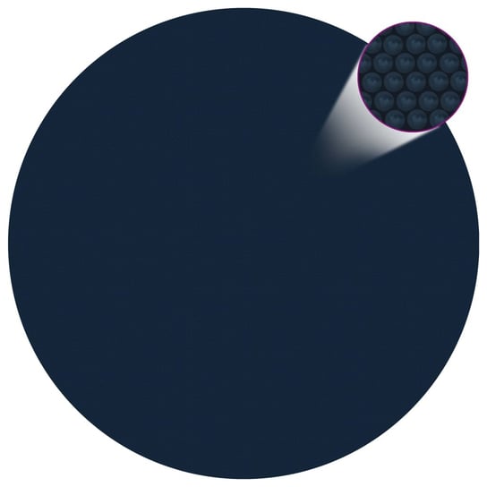 Folia solarna na basen 381 cm, czarno-niebieska / AAALOE Inna marka