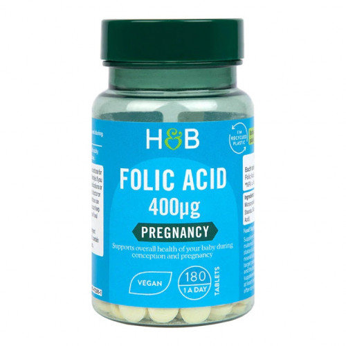 Folic Acid Holland & Barrett 400mcg - 180 tabletek HOLLAND & BARRETT