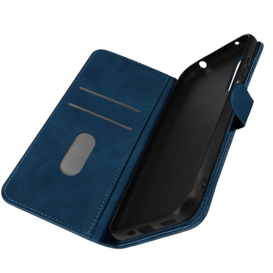 Folio HTC Desire 22 Pro Etui z podstawką wideo Magnetyczna zakładka niebieska Avizar