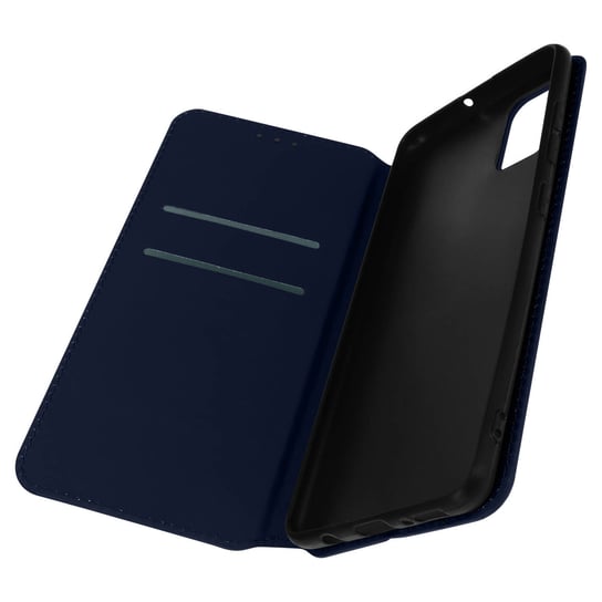 Folio Samsung Galaxy A51 Etui z uchwytem na kartę Funkcja podstawki wideo Granatowy Avizar