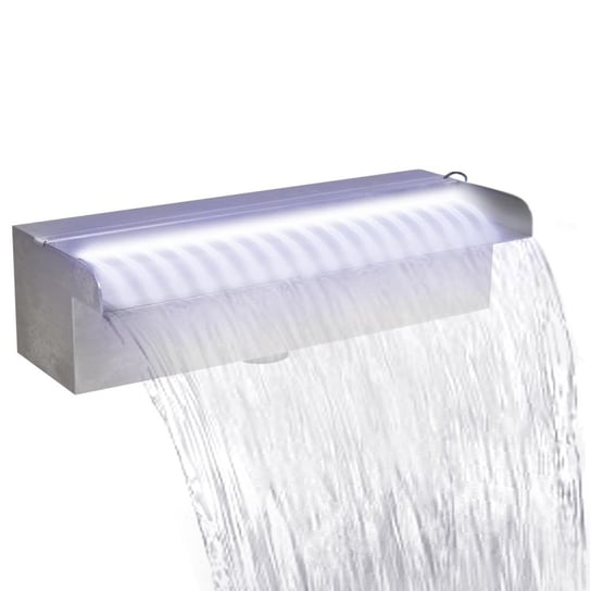 Fontanna/wodospad do basenu, 30 cm, z oświetleniem LED vidaXL