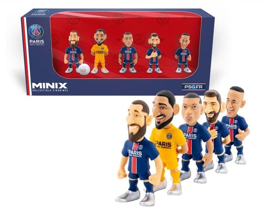 football - psg - pack of 5 figurka minix 7cm Minix