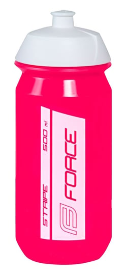 Force, Bidon rowerowy, Stripe 251957, różowo-biały, 500 ml Force