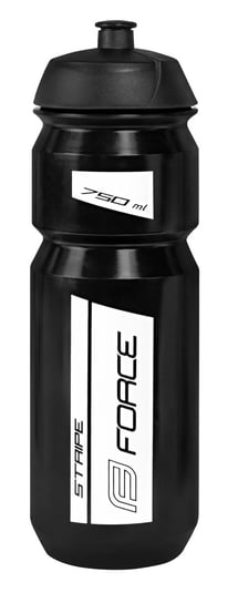 Force, Bidon rowerowy, Stripe 251981, czarno-biały, 750 ml Force