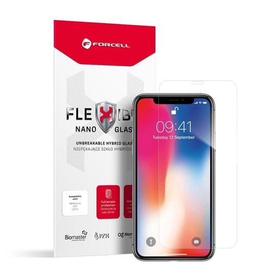 Forcell Flexible Nano Glass - szkło hybrydowe do iPhone X/Xs/11 Pro Forcell