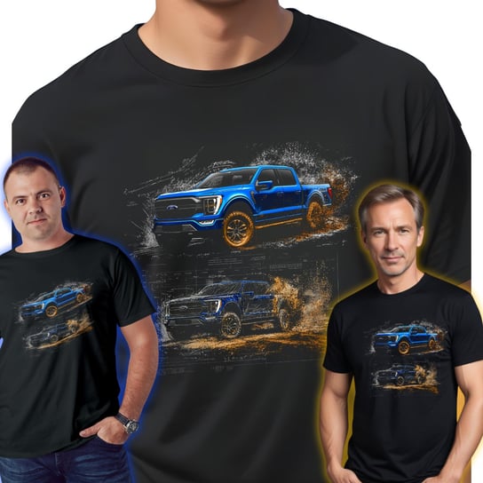 Ford F-150 Raptor T-SHIRT PREZENT dla niego koszulka FANA MOTORYZACJI XXL UNIQ66