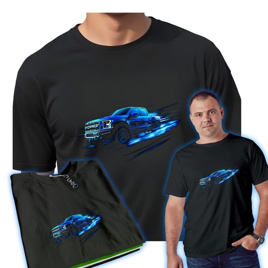 Ford F-150 Raptor T-SHIRT PREZENT dla niego męska koszulka bawełniana 3XL UNIQ66