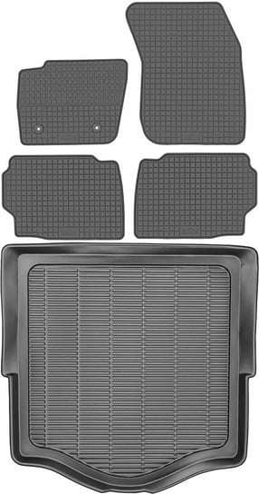 Ford Mondeo MK5 Kombi od 2014r. Bagażnik MAX-DYWANIK 910519 + Dywaniki PETEX P33310 Max-Dywanik