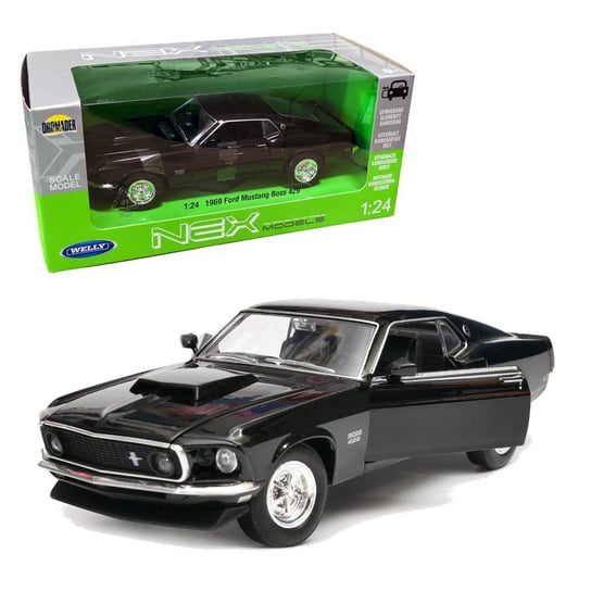 Ford Mustang BOSS 429 1969 model skala 1:24 Welly Welly