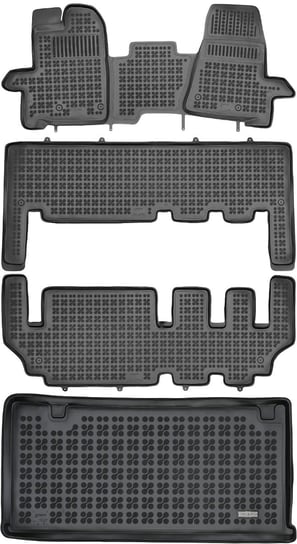 Ford Tourneo Custom Van od 2013-2018r. Bagażnik REZAW 230467 + Dywaniki REZAW 200623 200628 200629 Rezaw-Plast