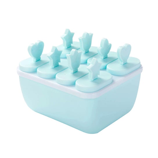 Foremka do lodów Domowy Popsicle Popsicle Lody Zamrożone pudełko na kostki lodu-kwadratowe niebieskie OEM