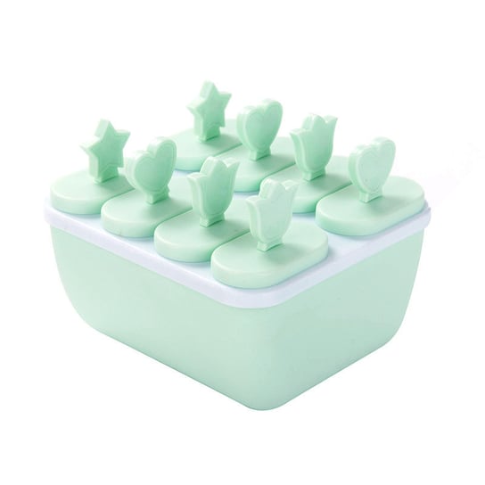 Foremka do lodów Domowy Popsicle Popsicle Lody Zamrożone pudełko na kostki lodu-kwadratowe zielone OEM