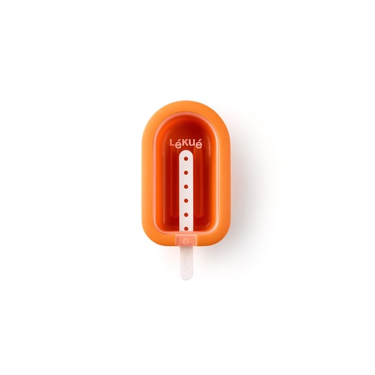 Foremka do lodów na patyku LEKUE Stackable, pomarańczowa, 2,6x6,5 cm Lekue