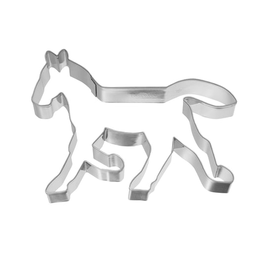Foremka do wykrawania ciastek BIRKMANN Koń biegnący, srebrna, 11,5 cm Birkmann