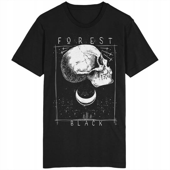 Forest Black Koszulka Czaszka Black Metal Goth GILDAN