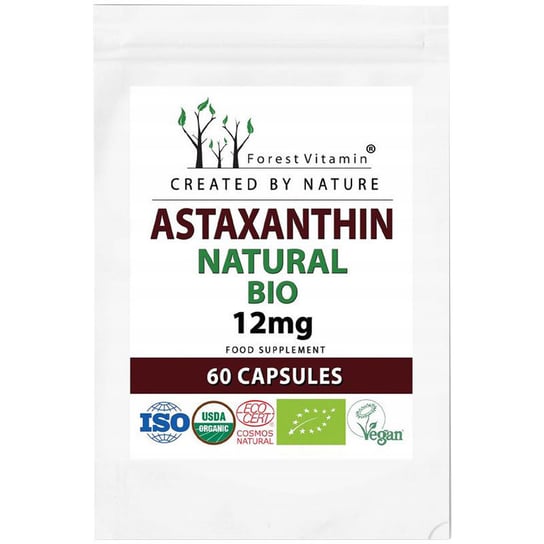 Forest Vitamin, Astaxanthin Natural Bio 12mg, Suplement diety, 60 kaps. Forest Vitamin